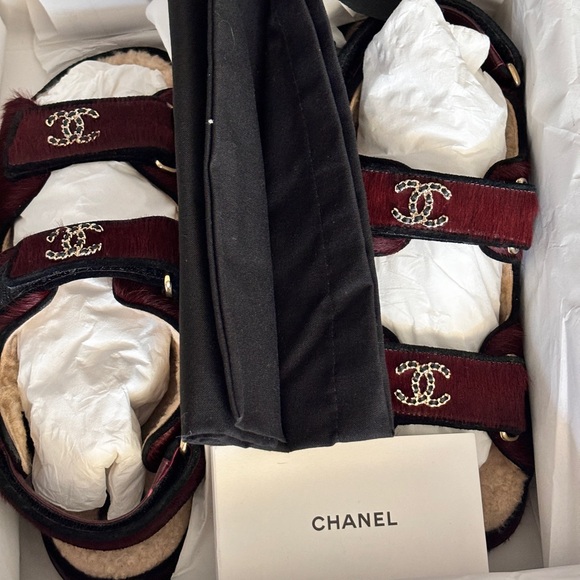 CHANEL Dad Ponyhair Sandals, Size 36 - Picture 14 of 15